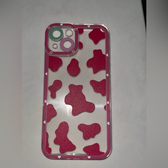 iPhone 13 Pink Cow Design Soft Phone Case - Picture 5 of 5